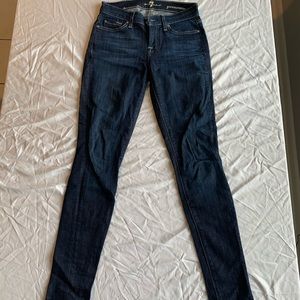 Designer blue jeans size 25 by for all man kind 7